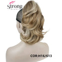 12" Dual Use Curly Styled Clip in Claw Ponytail Hair Extension Synthetic Hairpiece 125g With a Jaw/Claw Clip