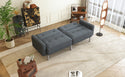 Linen Upholstered Modern Convertible Folding Futon Sofa Bed for Compact Living Space, Apartment, Dorm