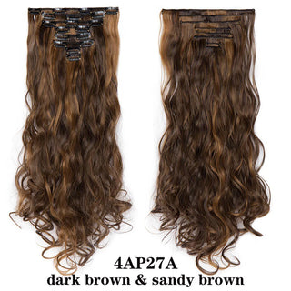 Buy 4ap27a HAIRRO 24Inches 170g 36 Colors Long Straight Synthetic Hair Extensions Clips in High Temperature Fiber Black Brown Hairpiece