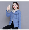 High Quality Winter Coat Women's 2022 Fashion Winter Jacket Women Cotton Padded Parka Outwear Hooded Short Female Jackets Coats