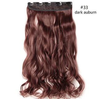 Buy 33 HAIRRO 5 Clips Synthetic Hair Long Straight Clip in Hair Extensions False Hair Black Hair Pieces for Women False Wavy Hairpiece