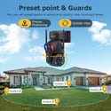 36x Zoom 20W Solar Battery Red Blue Alarm Floodlight PTZ Camera 4G Surveillance Camera Solar Cameras Outdoor