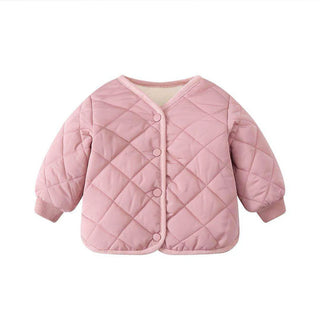 Buy pink Cute Warm Winter Children Girls Coat Spring Kids Jacket Boys Outerwear Coats Cotton Boy Thicken Baby Clothes Clothing for 2y-7y