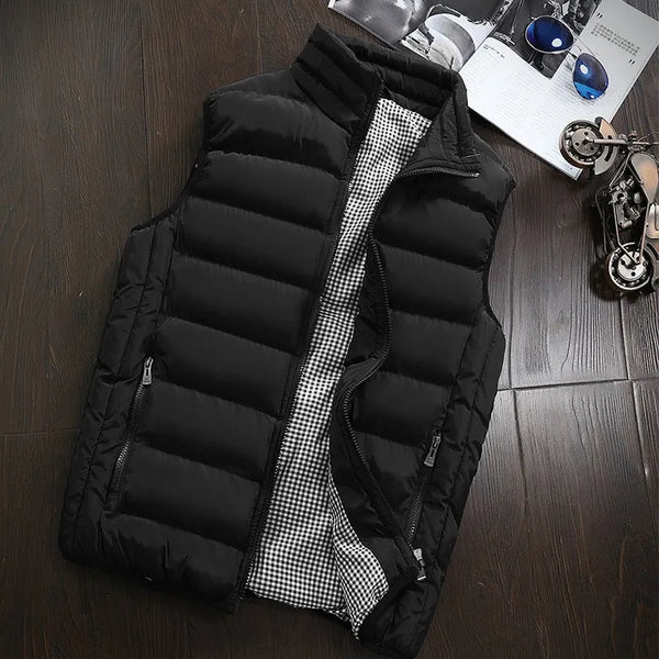 Vest Men New Stylish Autumn Vests Winter Warm Sleeveless Jacket Army Waistcoat Mens Vest Fashion Casual Coats Mens Plus Size 5XL