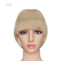 BENEHAIR Fake Bangs Synthetic Blunt Bang Clip in Hair Extension Women Blunts Fringe Hair Black Brown Bangs 2 Clips In