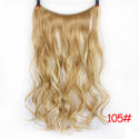 LUPU Synthetic Hair Extensions Invisible Fash Line No Clips in Hairpieces Natural Secret Wire Fake Hair High Temperture Fiber