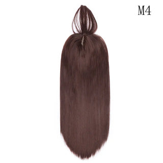 Buy medium-brown HAIRRO 17&#39;&#39; 3D Bangs Invisible Seamless Head Hair Water Ripple Hair Air Bangs Head Overhead Natural Invisible Replacement Cover