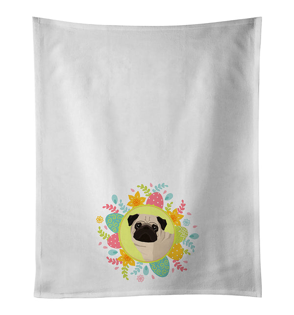 Pug Easter Kitchen Towel Set of 2