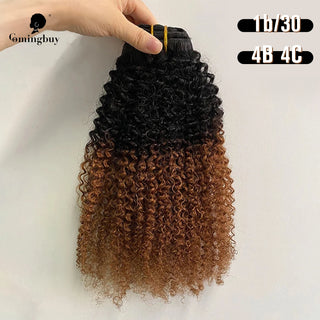 Buy t1b-30 Afro Kinky Curly Hair Clip in Human Hair Extensions 4B 4C 100% Human Natural Hair Clip Ins Brazilian Remy Hair Comingbuy