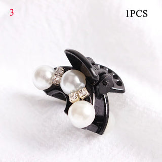 Buy a3 Korean Sweet Mini Round Pearl Hairpins for Women Girls Hair Claw Barrettes Hair Crab Clips Styling Make UP Tool Hair Accessories