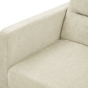 Loveseats Sofa Bed With Pull-Out Bed,Adjsutable Back and Two Arm Pocket,Beige (54.5"x33"x31.5")