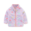 Jumping Meters New Girls Outwears Fleece for Winter Autumn Baby Jackets Coats Flowers Kids Girls Jacket