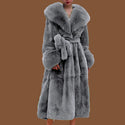 5XL Slim Overcoat Mink Coats Women Faux Fur Long  Winter Thick Mink Fur Coat Female Fur Jackets Long Ladies Parkas Oversize