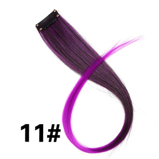 Buy 11 Alileader Clip on Hair Extension 57Color Ombre Straight Hair Extension Clip in Hairpieces High Temperature Faber Hair Pieces