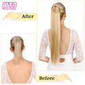 WTB Synthetic Wrap Wround Ponytail Hair Extension Long Straight Women's Clip in Hair Extensions Pony Tail False Hair 32 Inch