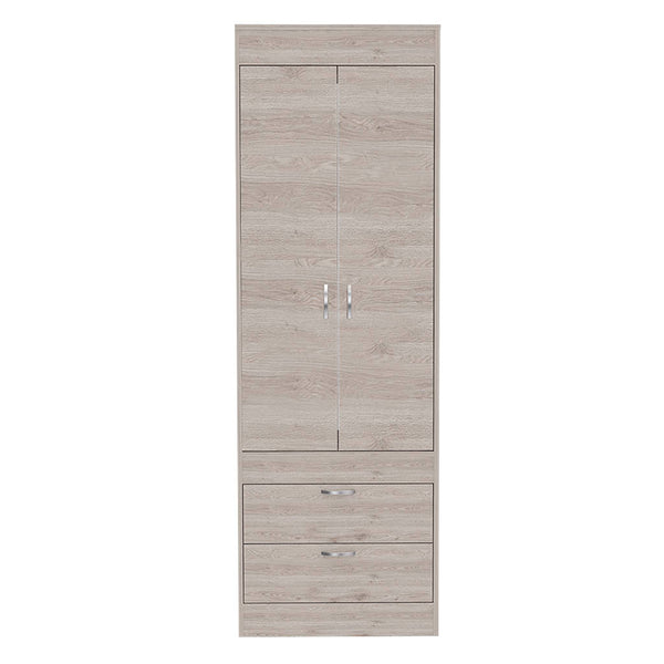 Armoire Tarento,Two Drawers - Light Gray