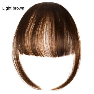 Buy style3-light-brown Fake Air Bangs Hair Styling Tools Hair Clip-In Extension Synthetic Hair Fake Fringe Natural False Hairpiece Women Clip in Bangs