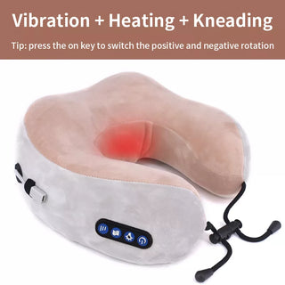 Buy massage-c Electric Neck Massager U Shaped Pillow Multifunctional Portable Shoulder Cervical Massager Outdoor Home Car Relaxing Massage