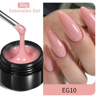 Buy eg10-30ml BORN PRETTY 60/30ml Hard Jelly Extension Nail Gel Polish French Nails Nude Pink White Clear Nail Supplies Gel for Extension