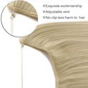 HAIRRO 20 Inches Wave Hair Extensions No Clip in Ombre Blonde Black Hair Synthetic Natural Hidden Secret False Hair Piece