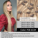 MRSHAIR Big Volume 24inch 240G Clip in Human Hair Extensions Seamless Clip in Hair Pieces 6PCS FULL Head for Thick Raw Hair