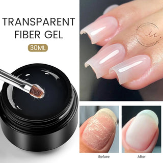 Buy clear-fiber-gel-30ml BORN PRETTY 60/30ml Hard Jelly Extension Nail Gel Polish French Nails Nude Pink White Clear Nail Supplies Gel for Extension