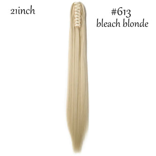 Buy bleach-blonde1 HAIRRO Claw Clip on Ponytail Hair Extension Synthetic Ponytail Extension Hair for Women Pony Tail Hair Hairpiece Wave Ponytail