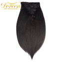 Doreen Hair Yaki Clip in Full Head 200g Machine Made Remy Light Yaki Real Natural Human Hair Clip in Extensions