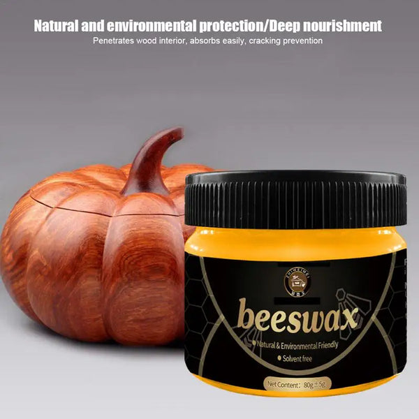 85g Wood Seasoning Beewax Furniture Beeswax Polish Wood Floor Furniture Wear-Resistant Wax Furniture Care Home Cleaning