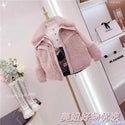 New  Girls  Jacket  Leather  Fleece Thickness   Kids  Coats   Children  Outerwear  Winter Autumn 2022