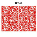 For Home Fashion 12Pcs Hollow Pattern Design Hanging Screen Partition Divider Panel Room Curtain Home White/Black/Red