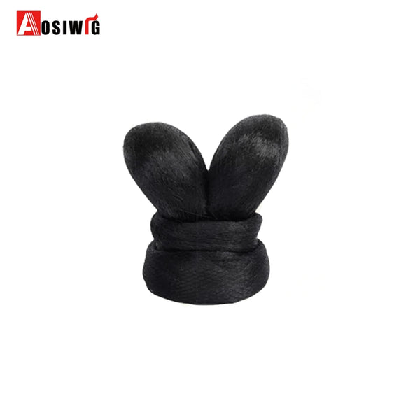 AOSI Hair Braided Clip in Hair Bun Chignon Hairpiece Donut Roller Bun Hairpiece Hand Knitting Braid Synthetic Chignon