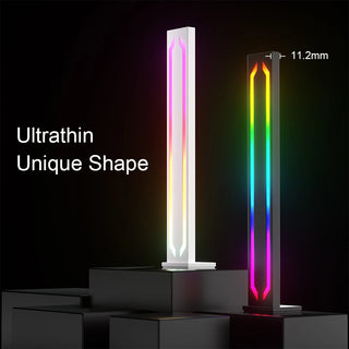 LED Desktop Floor Light RGB Light Strip Night Light Black Sensorless Music Rhythm Atmosphere Light Game TV Room Decoration Light