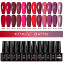 10/12pcs Spring Macaron Nail Gel Polish Set Semi Permanent UV for Manicure Soak Off Gel Nail Polish Kit Varnishes Nail Supplies