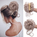 Messy Bun Hair Piece Tousled Updo H Air Extensions With Elastic Hair Bands Curly Hair Bun Scrunchie for Women Girls