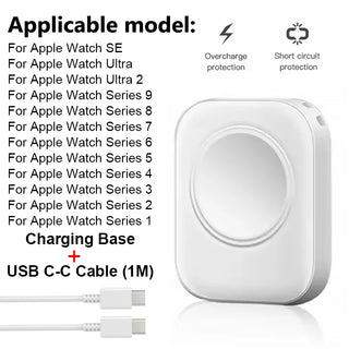 Buy with-type-c-cable For Apple Watch Chargers Portable Smartwatch Charging Cable for Apple Watch SE Ultra for iWatch Series 9 8 7 6 5 4 3 2 1 Charger