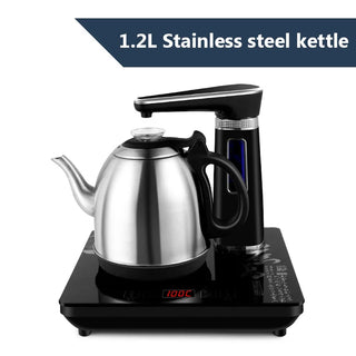 Buy 1-2l-model Electric Fully Automatic Kettle Teapot Set 1.2L Stainless Steel Safety Auto-Off Water Dispenser Samovar Pumping Stove Household