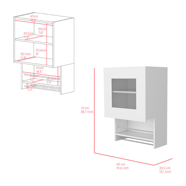 Wall Cabinet  Kitchen, Papua, White