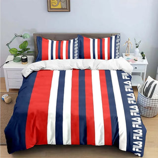 Buy 2 Exquisite F-Fila  Print Bedding Sets Exquisite Bed Supplies Set Duvet Cover Bed Comforter Set Bedding Set Luxury Gift