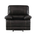 Recliner Chair Sofa Manual Reclining Home Seating Seats  Movie Theater Chairs, Brown