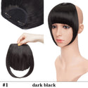 HAIRRO 8" Short Synthetic Bangs Heat Resistant Hairpieces Hair Women Natural Short Fake Hair Bangs Hair Clips on Bangs 24 Colors