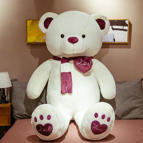 100cm Plush Toy Teddy Bear Giant  T Shirt Soft Stuffed Animals Pillow Dolls Grilfriend Kids Wife Birthday Valentines Day Decor