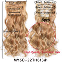 Clip in Hair Extension 20Inch 16 Clips Long Synthetic Hair Heat Resistant Hairpiece Natural Wavy Ombre Hair Piece 6Pcs/Set LIHUI