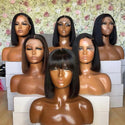 Glueless Wigs With Elastic Band Dyeable and Bleach Burmese Hair Short Wigs. KBL Wholesale Kinky Straight Wig