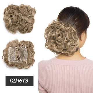 Buy 12h613 BENEHAIR Synthetic Scrunchy Hair Bun Messy Hair Bun Curly Chignon Hairpiece for Women Hair Combs Clip in Hair Extension Updo