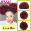 Afro Puff Drawstring Ponytail Extension Synthetic Kinky Curly Ponytail Hair Chignon Dreadlock Buns Afro Puff for Black Women