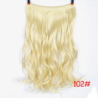 Buy 102 LUPU Synthetic Hair Extensions Invisible Fash Line No Clips in Hairpieces Natural Secret Wire Fake Hair High Temperture Fiber