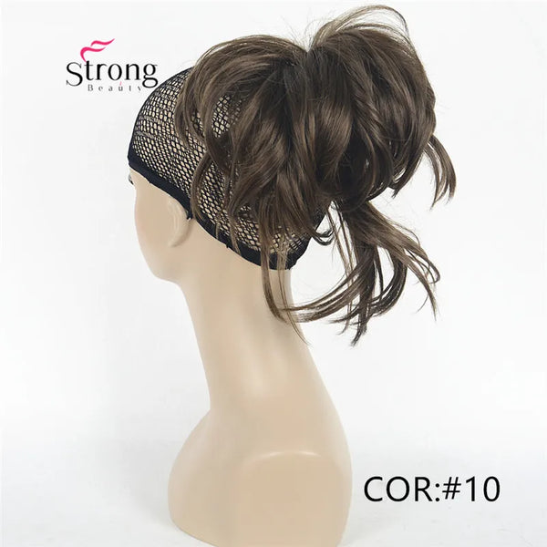 Silver 10-12inch Short Natural Wave Ponytail Hair Extension With Claw Clip in Hairpiece COLOUR CHOICES