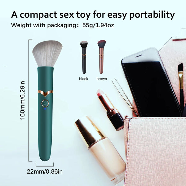 Make Up Brush Vibrators Massage Stick Magic AV Wand Vibrator Female 10 Speed Vibration Rechargeable Intimate Sex Toys for Women