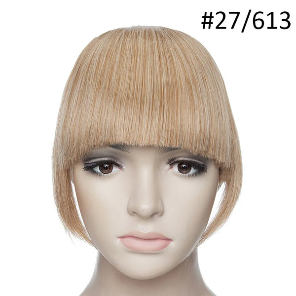 BENIHAIR Synthetic Clip in Hair Bangs Hairpiece Clip in Hair Extension Hair Extension Blunt Bangs Fake Bangs for Women